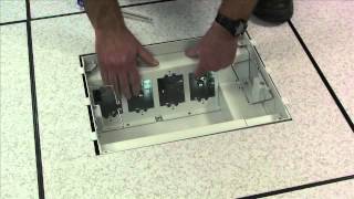 Wiremold How to Install Device Plates into the Evolution Floor Box [upl. by Consuela362]