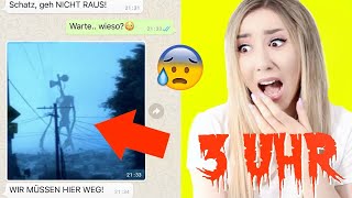 versuche um 3 UHR NACHTS niemals ALLEINE diese WHATSAPP CHATS zu sehen SIREN HEAD [upl. by Gnehs576]