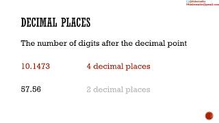 Decimal Places  Approximation [upl. by Nioe380]