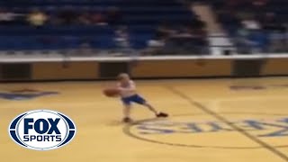 3rd Grader makes HalfCourt Shot [upl. by Molly]