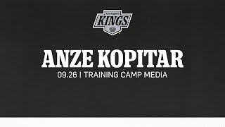 Captain Anze Kopitar  0926 LA Kings Training Camp Media Availability [upl. by Fay]