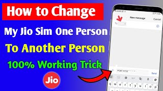 How to Change Jio Sim card Ownership A Simple Trick [upl. by Kenison]