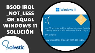 BSOD IRQLNOTLESSOREQUAL Windows 11 ✔️ SOLUCION [upl. by Hasina]