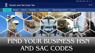 How to Find Your HSN and SAC Codes for GST Registration [upl. by Hobard]