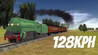 128 kph  3801 steam locomotive inaugural run [upl. by Aisetra]