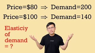 Application of percentage How to find the elasticity of demand no midpoint rule [upl. by Aili366]