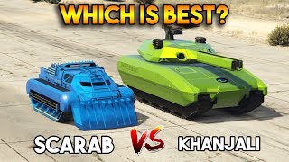 GTA 5 ONLINE  SCARAB vs KHANJALI WHICH IS BEST [upl. by Nica599]