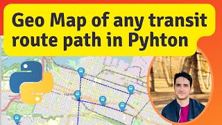 Interactive Route Line Map in Python using folium [upl. by Ativel846]