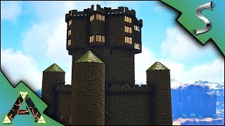 CASTLE BASE BUILDING CASTLES AND KEEP MOD  Ark RAGNAROK DLC Gameplay E30 [upl. by Demetris]