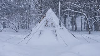 Winter Camping in a Snowstorm  Ep12 [upl. by Lhamaj822]