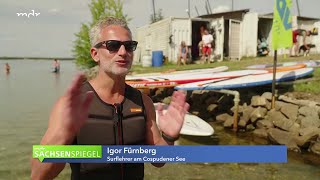 Surfschule Leipzig am Cospudener See im MDR Sachsenspiegel am 18 Juli 2024 um 19 Uhr [upl. by Amy]