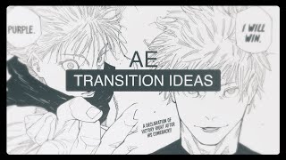 Transition Ideas  After Effects [upl. by Onirefez]