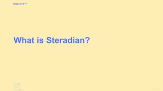 What is Steradian [upl. by Stanly]