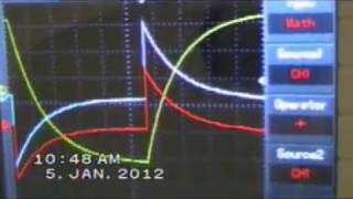 Oscilloscope numèrique le dipôle RC charge et décharge dun condensateur 11022012mpg [upl. by Geminian833]