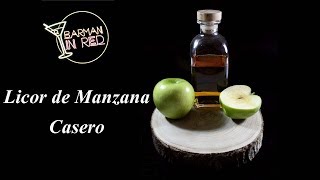 COMO HACER UN LICOR DE MANZANA CASERO [upl. by Whale]