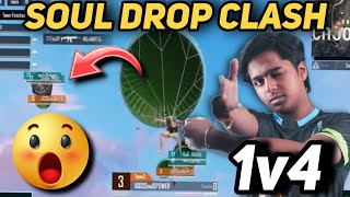 Iqoosoul Spower 1v4 on Drop Clash🚀Shocked  De Dragon Esports Bgmi ✅ [upl. by Meurer]