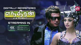 Iconic Train fight scene🔥  Rajinikanth  Aishwarya Rai  AR Rahman  Full Movie on Sun NXT [upl. by Yila]