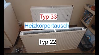 Heizkörpertausch 22er zu 33er für meine Wärmepumpe [upl. by Nord850]