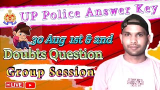 UP Police ReExam Answer Key 😥 30Aug 1stamp 2nd shift  Doubt Session  UP Police 2024 [upl. by Aihsik]