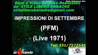 KARAOKE IMPRESSIONI DI SETTEMBRE  PFM Live 1971 Demo [upl. by Aznofla]