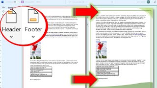 Custom Headers and Footer in Microsoft Word [upl. by Uttasta]