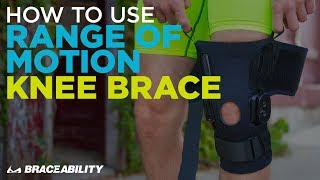 How to Use Hinged Range of Motion ROM Knee Brace [upl. by Chaille17]