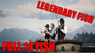 Red Dead Redemption 2 Walkthrough  Guide Catch Legendary Fish All 14  Câu Cá Huyền Thoại [upl. by Assek]