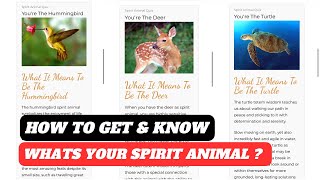 What is your spirit animal  spirit animal quiz link  what’s my spirit animal quiz  spirit animal [upl. by Madson]