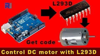 Introduction to L293D and Controlling DC Motor no stepper [upl. by Worth498]