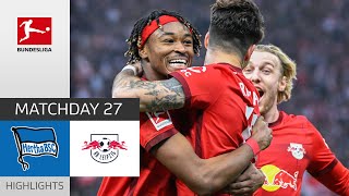 Disputed Goal Leads to W  Hertha BSC  RB Leipzig 01  Highlights  MD 27 – Bundesliga 202223 [upl. by Ahsiena]