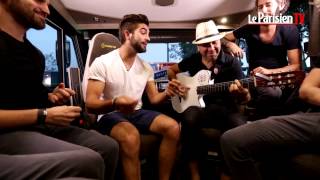 Kendji Girac et ses musiciens en live dans notre campingcar [upl. by Leicam]