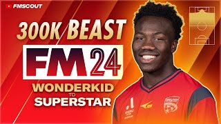 This MONSTER Wonderkid Costs ONLY 300K In FM24  Football Manager 2024 Wonderkids to Superstar [upl. by Aicnom]