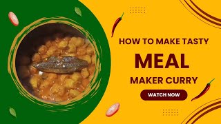 Meal maker curry soyachunkrecipe tasty healthy soyacurry [upl. by Broddy]