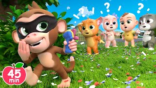 Three Little Kittens and Naugthy Monkey More Lalafun Nursery Rhymes amp Kids Songs [upl. by Ardnalak]