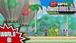 Newer Super Mario Bros Wii  World 1 12 [upl. by Geri110]