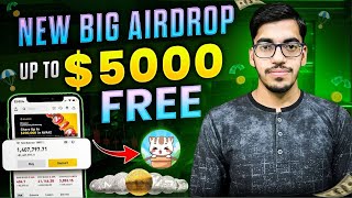 Crypto Airdrop Today 😱😱 Get Upto 5000 Profit Gauranteed  Unique New Projects  free airdrops 🪂 [upl. by Norris]