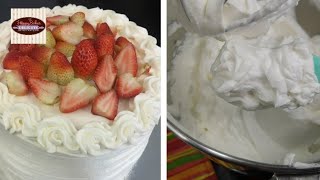 Stabilized Whipped Cream Frosting  Easy Frosting Recipe [upl. by Naras]