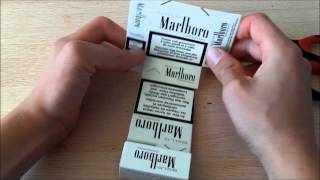 Comment faire un cendrier avec un paquet de cigarettes [upl. by Tellford748]