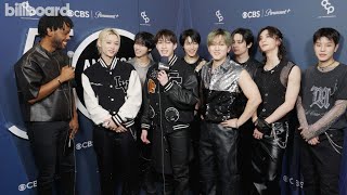 Stray Kids On Collaborating With NSYNC For Boy Band Tribute  AMAs 50th Anniversary Special [upl. by Clinton]