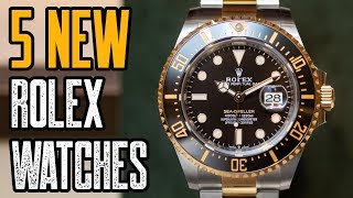 TOP 5 NEW ROLEX Watches 2019 [upl. by Pernas]