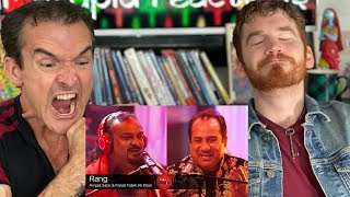 Coke Studio Rang REACTION  Rahat Fateh Ali Khan amp Amjad Sabri [upl. by Haletky]