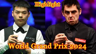 Ronnie OSullivan vs Pang Junxu Highlight World Grand Prix 2024 Snooker [upl. by Hildagarde]