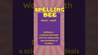 Spelling Bee Words for Kids  Fun and Easy Spelling Practice spellingbee wordoftheday phonicsfun [upl. by Schulein]