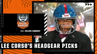 Lee Corsos headgear pick for Texas AampM vs Ole Miss with Lane Kiffin  College GameDay [upl. by Yorick]