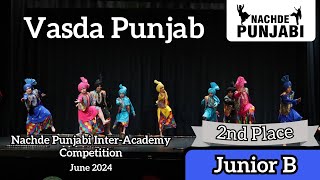 Vasda Punjab  Junior B  4th Nachde Punjabi InterAcademy Competition  June 2024 [upl. by Enaled]