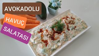 Vitamin Bombası Avokado Ve Havuçlu Yoğurtlu Meze  Avokadolu Havuç Salatası Tarifi  Havuç Salatası [upl. by Celestina839]