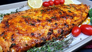 Tastiest Oven Baked Salmon  How to make Oven Baked Salmon Crispy [upl. by Call899]