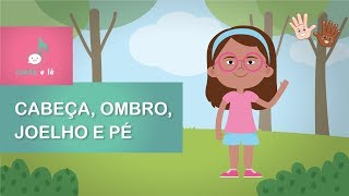 Cabeça ombro joelho e pé  Canta e Lê   Versão com Sílabas  Animação [upl. by Nivel]