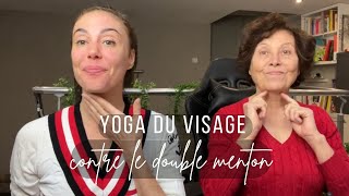 Yoga du visage  double menton  ovale du visage [upl. by Westfall]