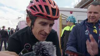 Geraint Thomas  Interview at the finish  Stage 15  Giro dItalia 2024 [upl. by Dimitris]